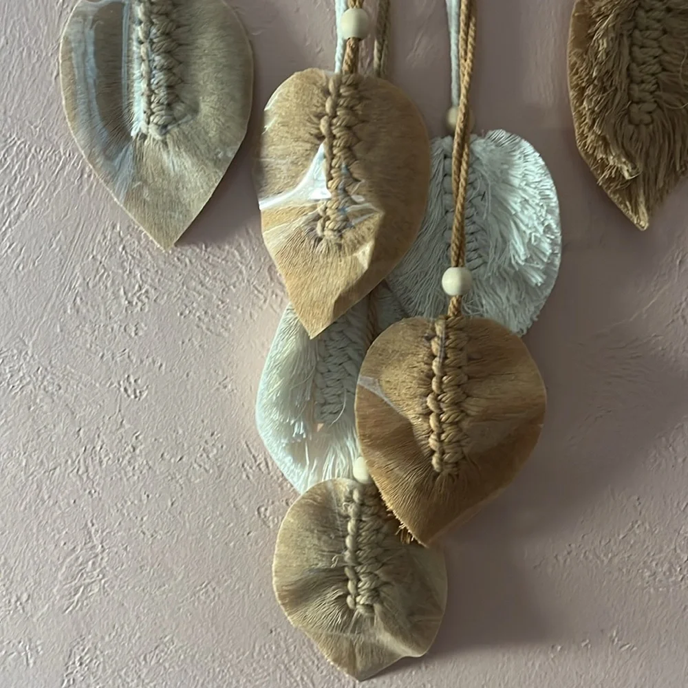 Boho Macrame Feather Wall Hanging: Nature Inspired Yarn Art, macrame